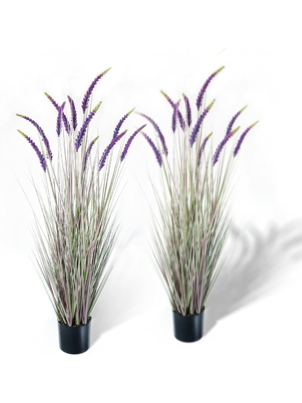 5ft 2-Pack Faux Veronica Speedwell Grass - Lush Purple Artificial Plants